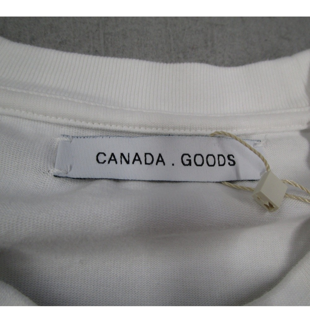 Canada Goods James Rielly Graphic T-Shirt White Organic Cotton Heavyweight Men M - Picture 3 of 11